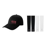 Black Hats & Caps+Black White 2 Pack Cooling Arm Sleeves
