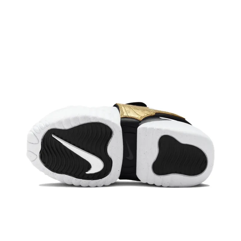 Nike Air Adjust Force Sandal Black Metallic Gold Women's-4