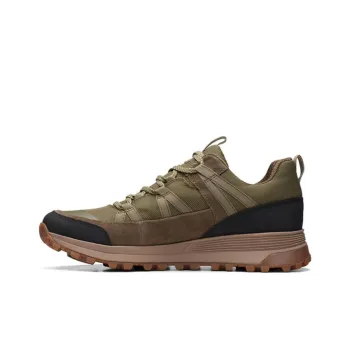 Clarks Low Top Sports Casual Shoes Men's Dark Olive Green
