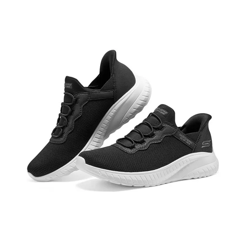 Skechers Slip ins Bobs Sport Squad Chaos 'Black White' Women's-2
