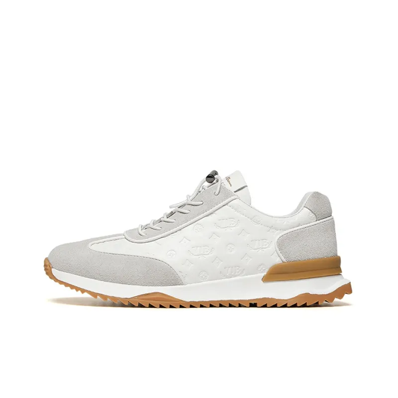 VICKI BROWN Casual Shoes Men Low Top White Blue/White Gray-6