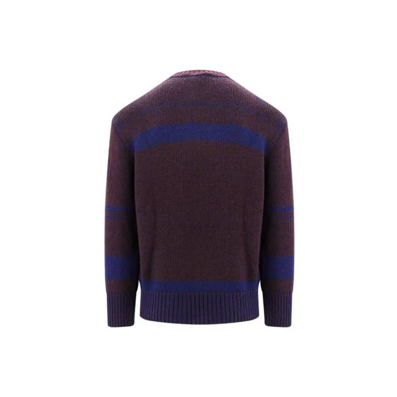MARNI Logo Intarsia Crewneck Jumper-1