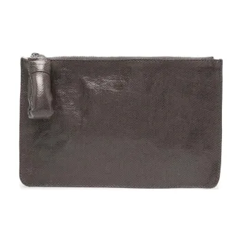 Lemaire Linen Coin Purses Wallets Men's Gray