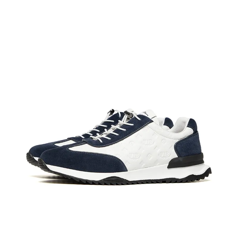 VICKI BROWN Casual Shoes Men Low Top White Blue/White Gray-2