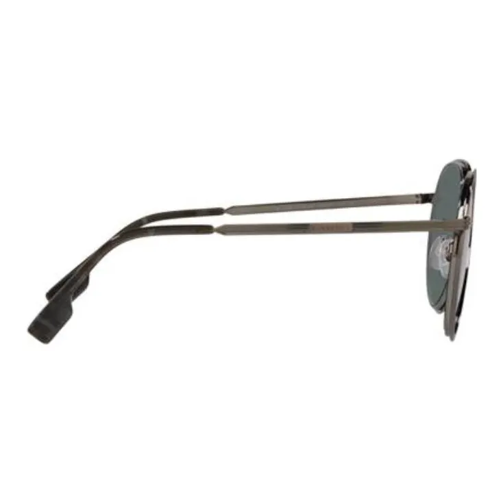 Burberry Plate Frame Aviator Sunglasses Men's Gray-1