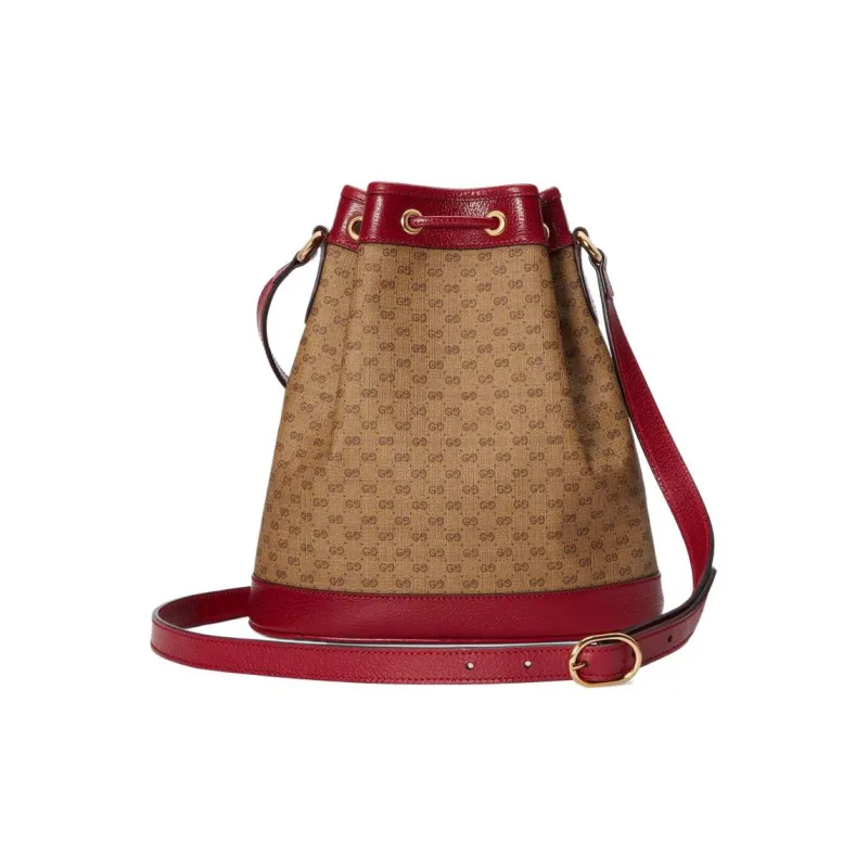 GUCCI Doraemon Collaboration Canvas With Leather Bucket Bag, Shoulder Bag, Crossbody Bag Women's-3