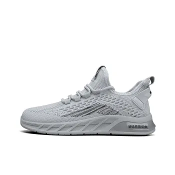 Warrior Running Shoes Low Top Sports Casual Shoes Men's Gray