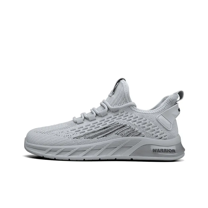 Warrior Running Shoes Low Top Sports Casual Shoes Men's Gray-0