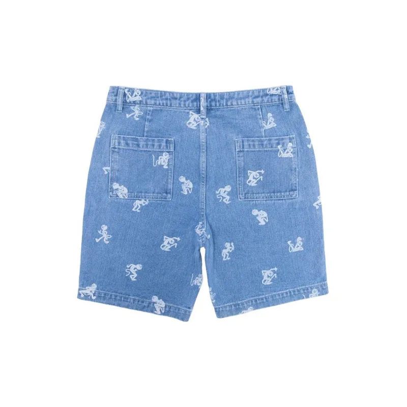 RIPNDIP Denim Shorts Men Blue-1