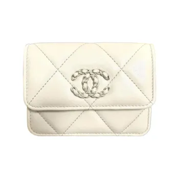 CHANEL 19Bag Wallet Crossbody Bag Shoulder Bag Women's White
