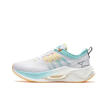 XTEP Shadow Engine Pro Anti Slip And Wear Resistant Rebound Low Top Running Shoes Men's White Yellow Cyan