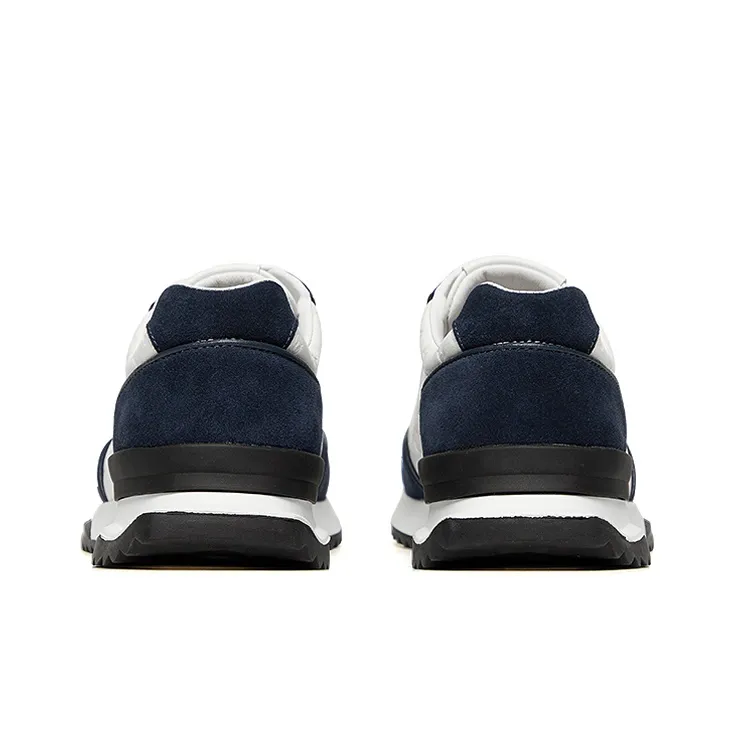VICKI BROWN Casual Shoes Men Low Top White Blue/White Gray-4