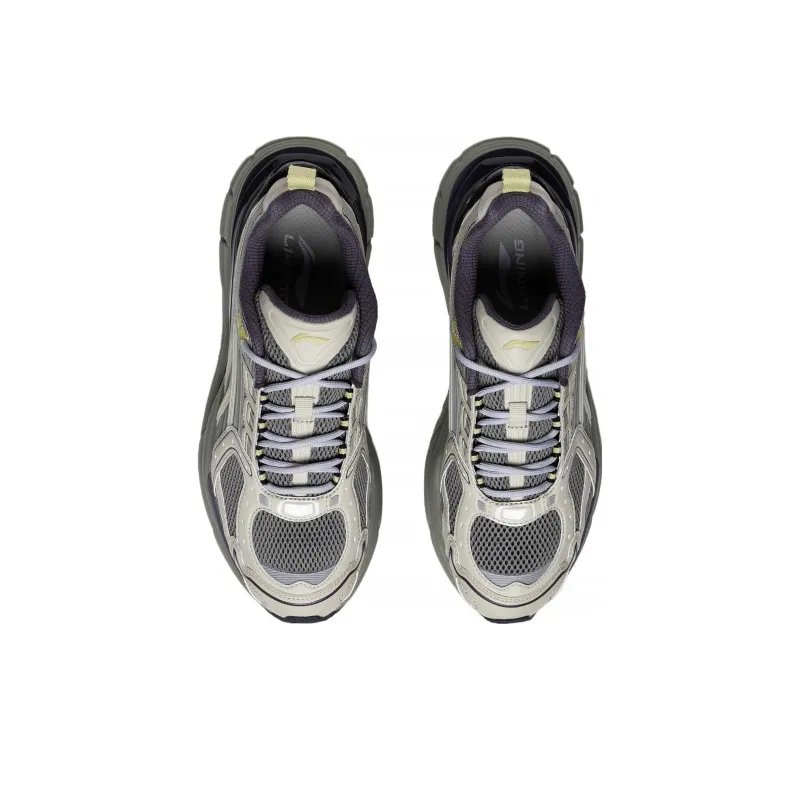 LiNing Comet 5 Anti Slip Wear Resistant Low Top Casual Shoes Men's Gray Black-3