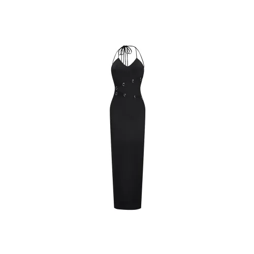 AZEPAM Sleeveless Dresses Women's Black