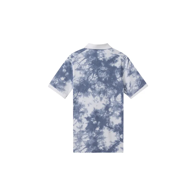 Nike Polo Shirts Men White Blue-1