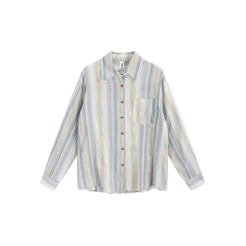 MINCOCROSEPEPPAR Shirt Women's Striped Shirt