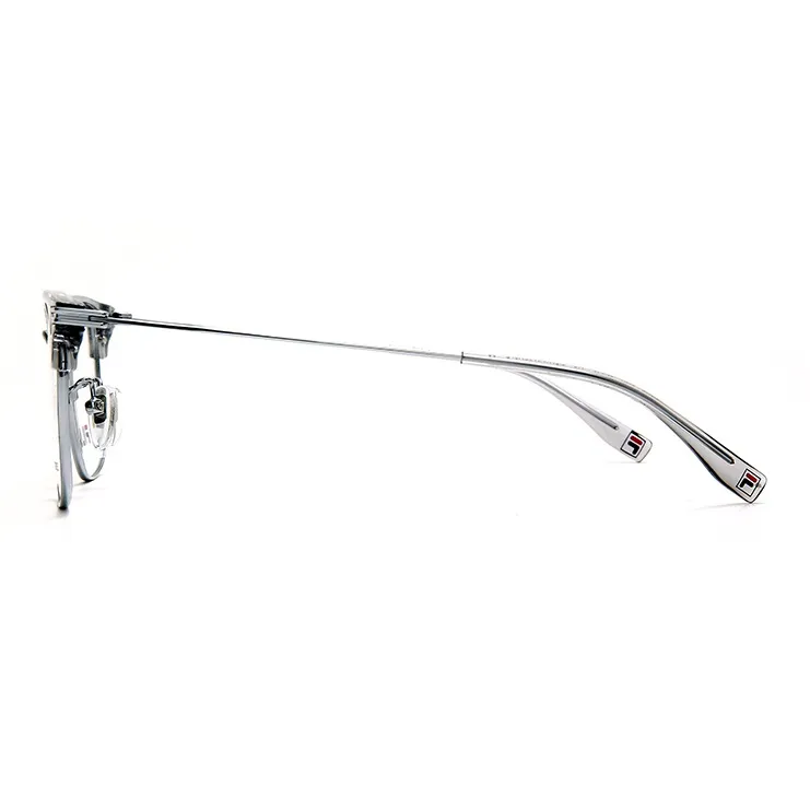FILA Titanium Alloy TR/Memory Plastic Browline Eyeglass Frames Unisex Lightweight Black No Makeup-8