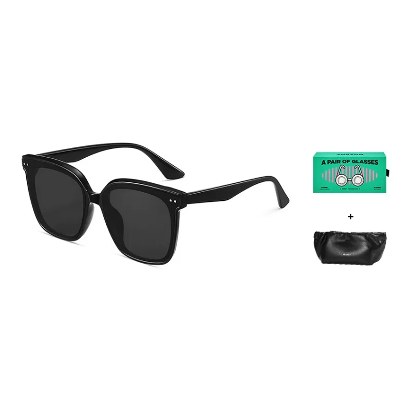 MUYKUY TR/Memory Plastic Square Sunglasses Unisex-3