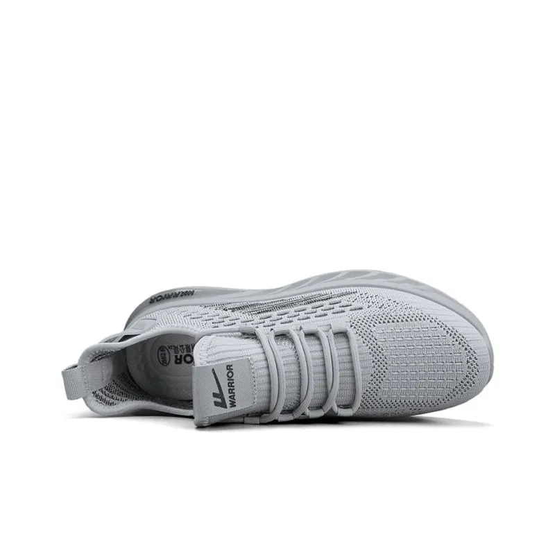Warrior Running Shoes Low Top Sports Casual Shoes Men's Gray-3