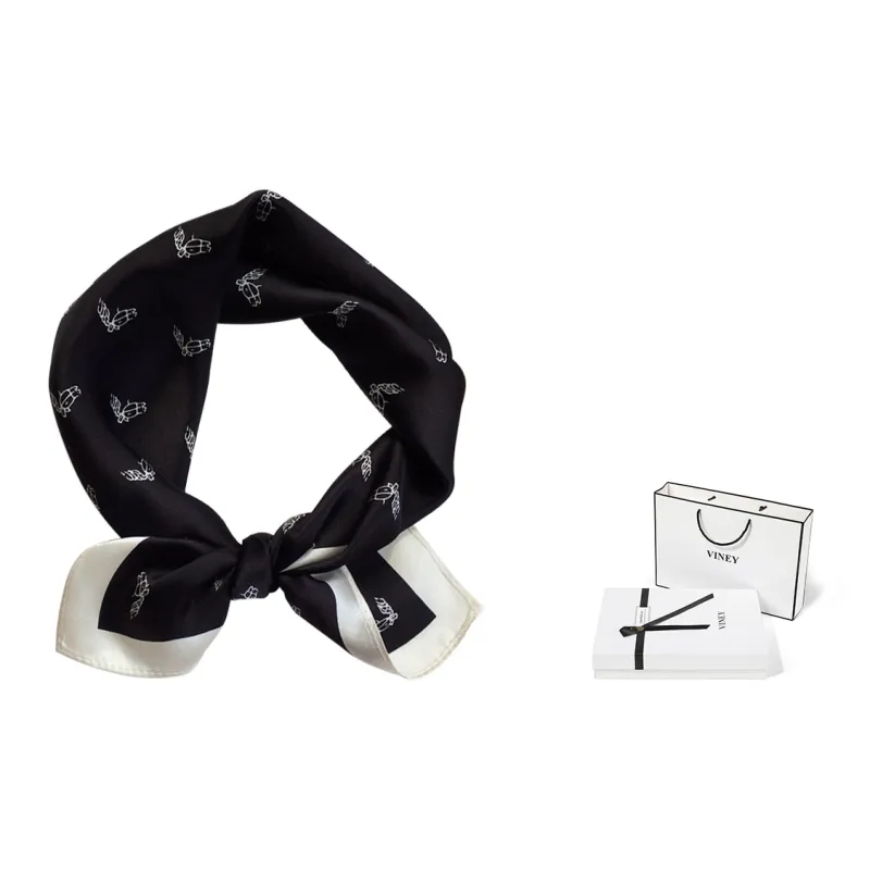 VINEY Silk Scarves Women's-2