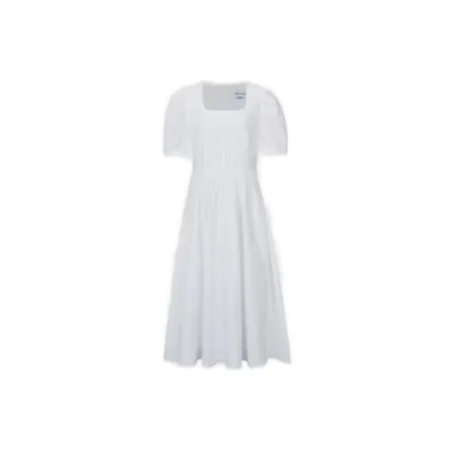 URBAN REVIVO Short-Sleeved Dresses Women's White