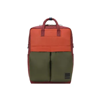 MARNI Cotton With Nylon Backpack Men's Olive Green/Red/Orange