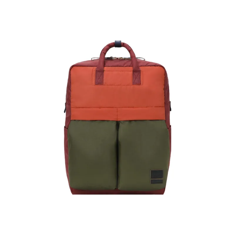 MARNI Cotton With Nylon Backpack Men's Olive Green/Red/Orange-0