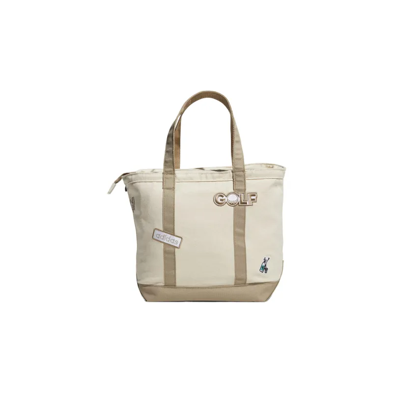 Adidas Cotton Tote Bag Shopping Bag Handbag Men's Khaki-2
