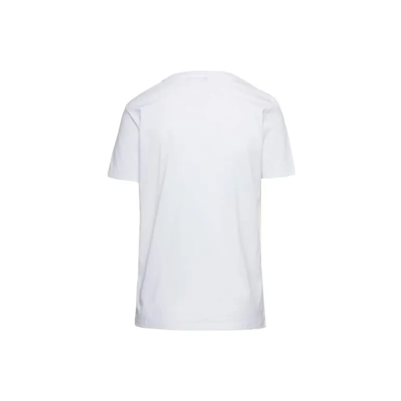 BALMAIN Button embellished Logo print T shirt-1