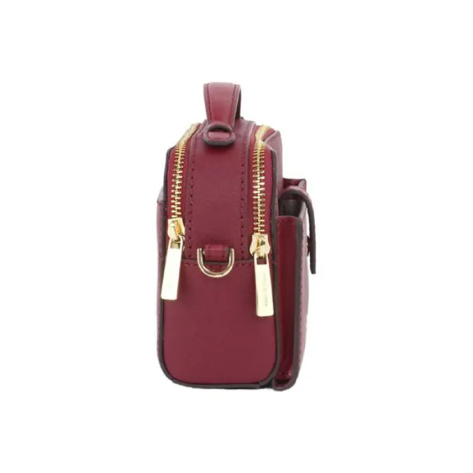 MICHAEL KORS Jet Set Leather Camera Bag, Handbag, Shoulder Bag Women's Strawberry Purple-1