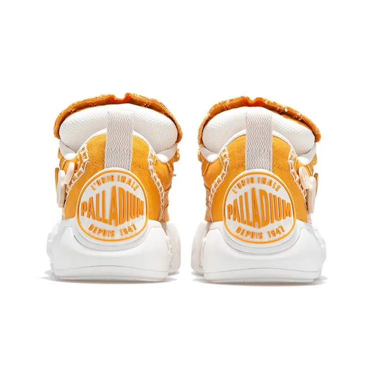 Palladium Durable Breathable Low Top Skateboard Shoes Unisex Sunflower Yellow-4
