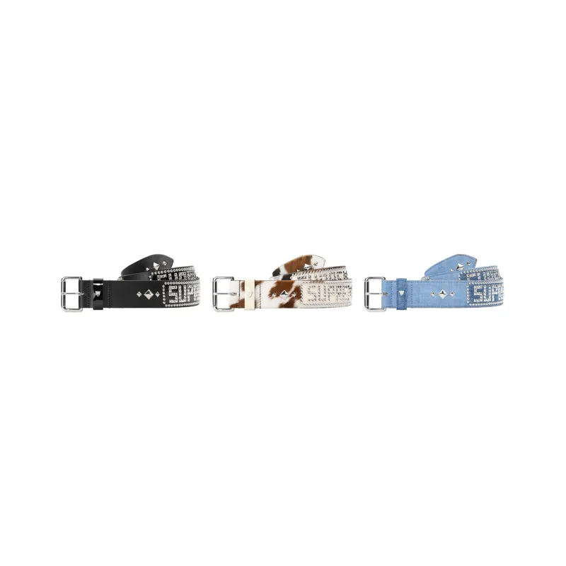 Supreme Hollywood Trading Company Studded Belt-0