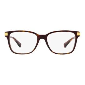 VERSACE Irregular Shape Eyeglass Frames Men's Brown