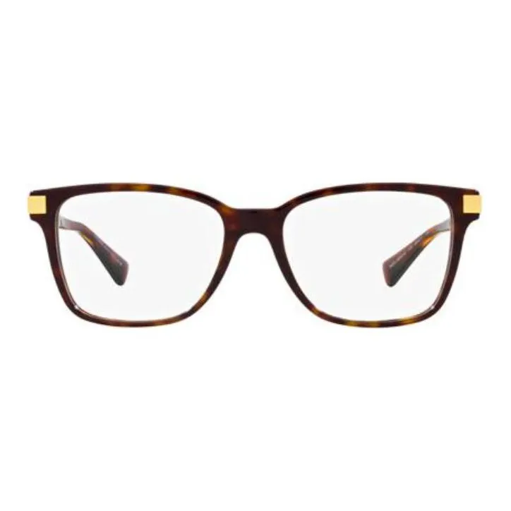 VERSACE Irregular Shape Eyeglass Frames Men's Brown-0