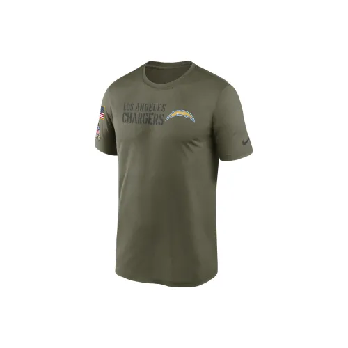 Nike T-Shirts Men Olive Green