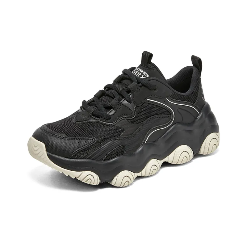 Skechers Rover X Slip-Resistant Low-Top Running Shoes Women's Black Beige-2