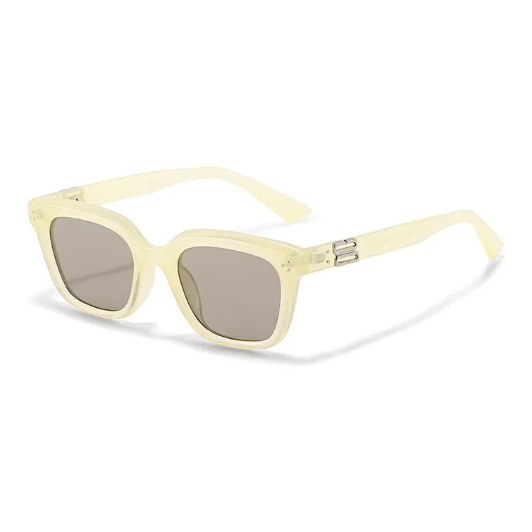 Sagawa TR/Memory Plastic Square Sunglasses Unisex-6