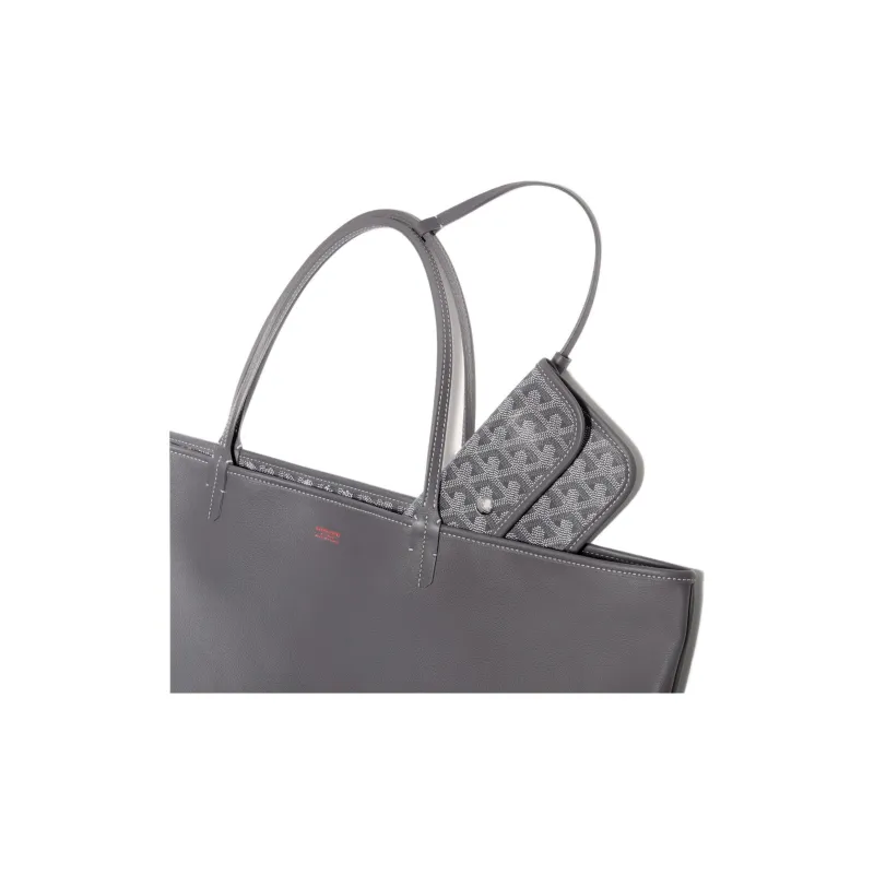 GOYARD Anjou Canvas With Leather Tote Shopping Bag Shoulder Bags Handbags Large Size Unisex 11 Colors-72