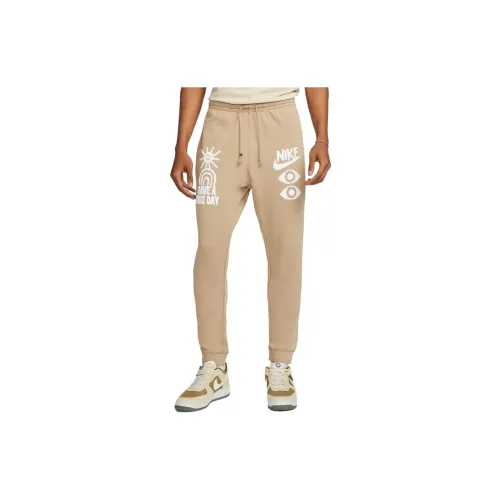 Nike Knitted Sweatpants Men Khaki