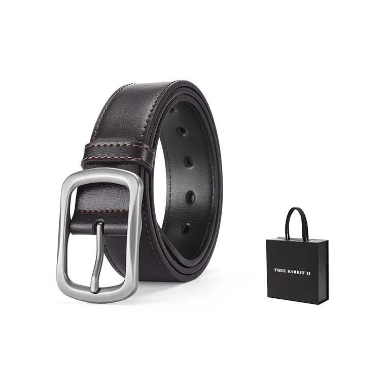 FREE RABBITⅡ Sun Style Buckle Belt For Young And Middle Aged Businessmen Casual Pants With Belt Width  3.8cm Unisex-6