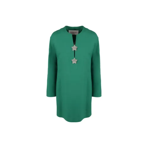 Valentino Long-Sleeved Dresses Women's Green