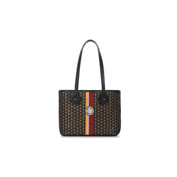 Moynat Toile 1920 Canvas With Leather Tote Bag Shopping Bag Shoulder Bag Handbag Small Size Women's Black/Yellow/Red