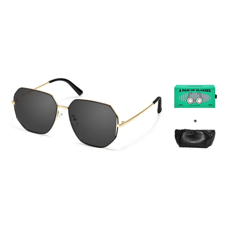 MUYKUY Stainless Steel Irregular Shape Sunglasses Unisex-16