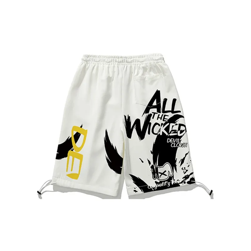 SANSYAS Casual Shorts Unisex White-1