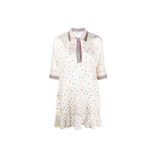 RED VALENTINO Short-Sleeved Dresses Women's White