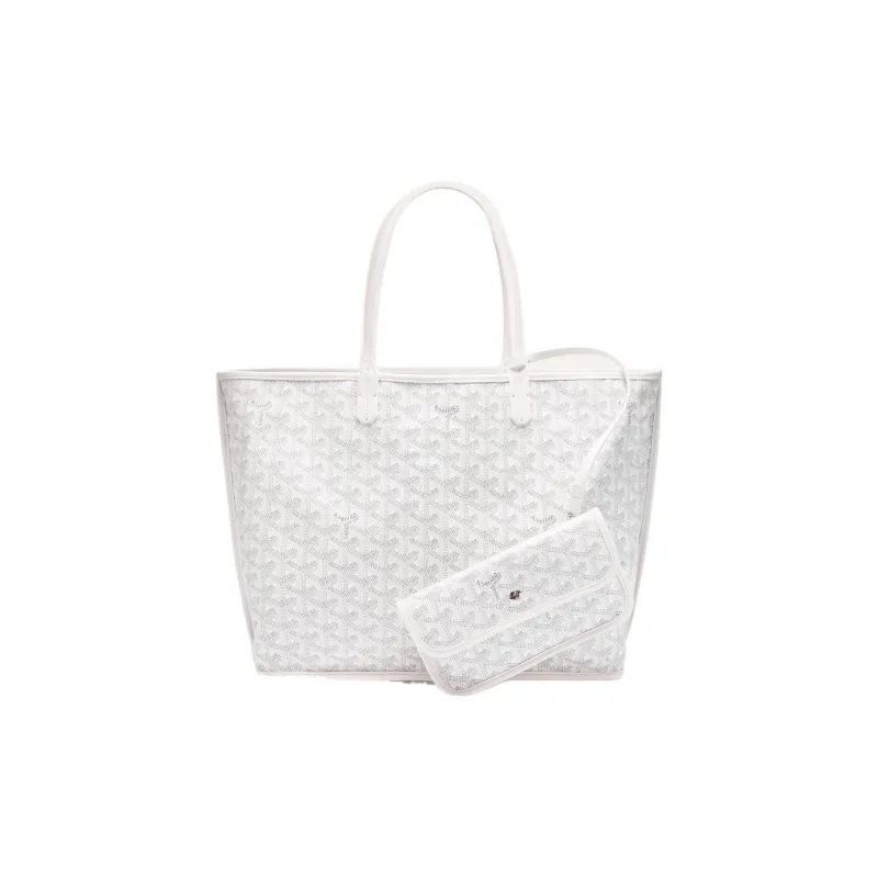 GOYARD Anjou Canvas With Leather Tote Shopping Bag Shoulder Bags Handbags Small Size Unisex 11 Colors-29