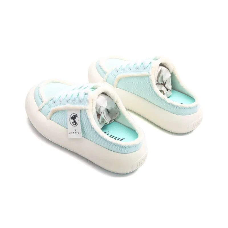 Jifffly Height Increasing Low-Top Skateboard Shoes Unisex Pale Blue-4