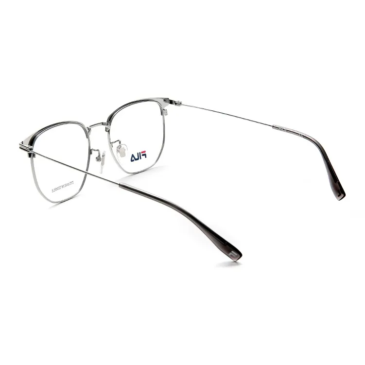 FILA Alloy Irregular Shape Eyeglass Frames Unisex Black Frame-3