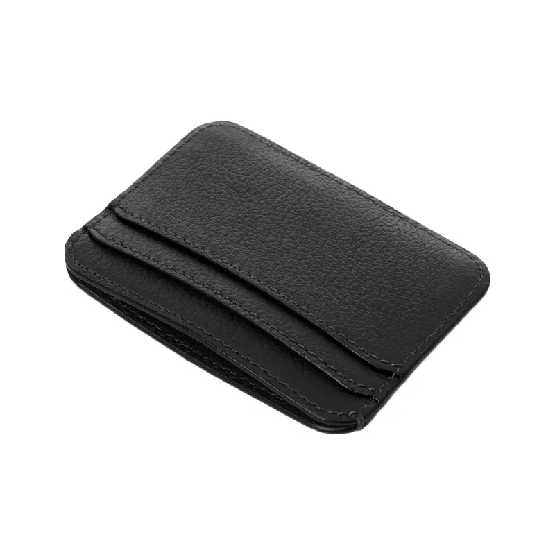 Chloe Marcie Grained Calfskin Card Holder Women's Black-1
