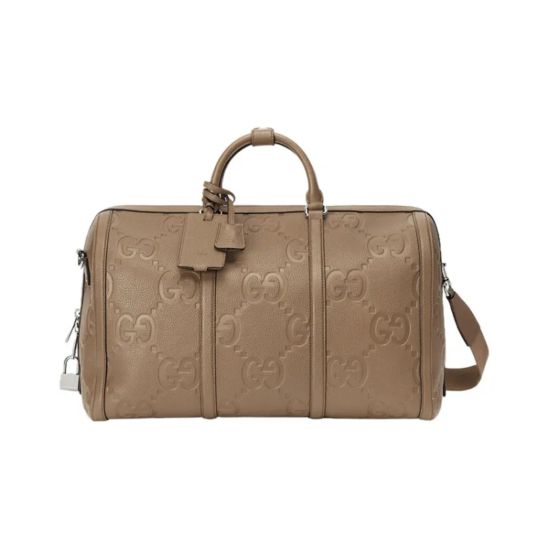 GUCCI Leather Handbag Shoulder Bag Crossbody Bag Travel Bag Small Size Women's Taupe-0